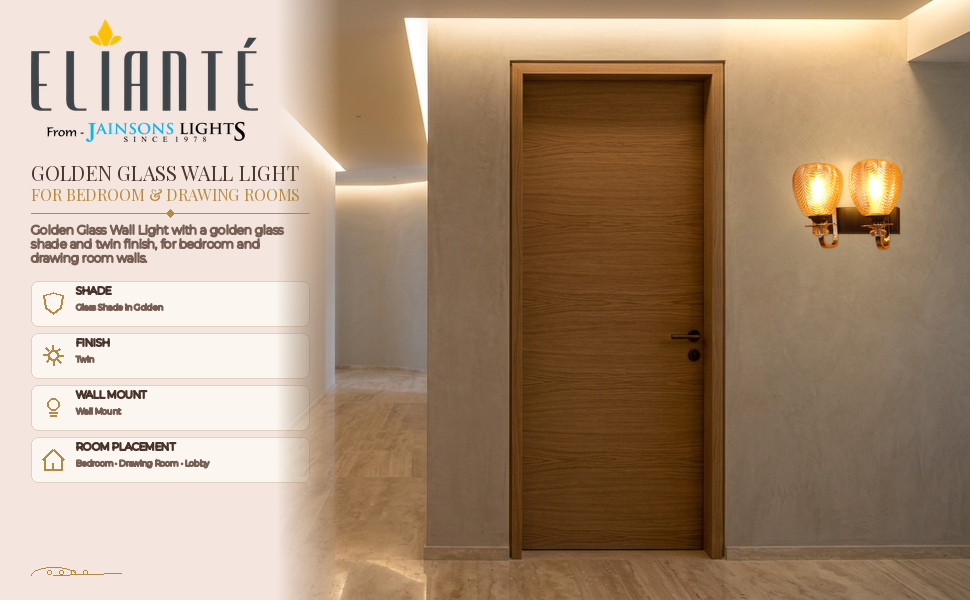 ELAINTE Premium Wall Light feature panel