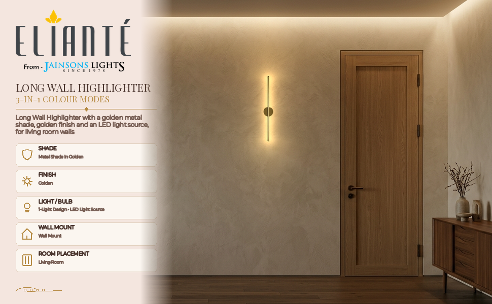 ELIANTE Modern Long Wall Highlighter Light Ambiance Panel