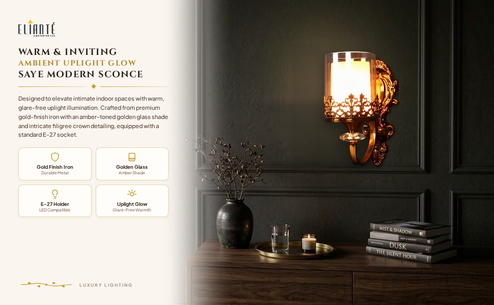 ELIANTE Saye Modern Single Wall Light Ambiance Panel