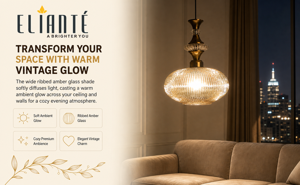 ELIANTE Povque Gold Pendant Ambiance Panel