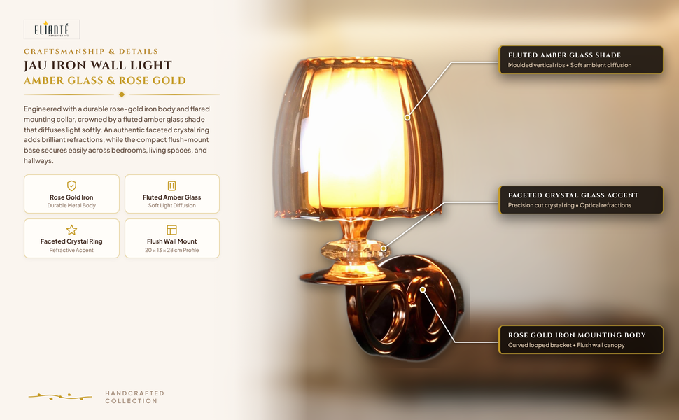 Jau Iron Wall Light construction detail