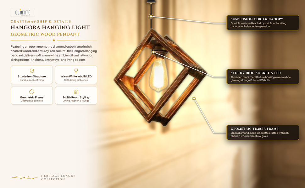 Hangora Hanging Light construction detail