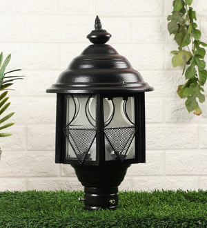 Black Metal Outdoor Wall Light - 105-MED - Included Bulb