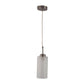 Silver Metal Hanging Light - 1072-HL-1LP - Included Bulb