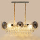 218D-800X300Mm Eliante Gold Crystal Chandeliers  - Without Bulb Cw + Ww + Nw