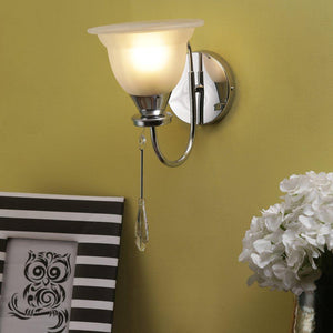 Silver Metal Wall Light - C-11-1W-MIX - Included Bulb