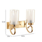 Gold Metal Wall Light - RS-06-2W-RD - Included Bulb