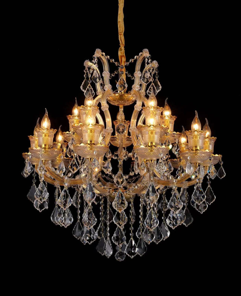 Vivara Banquet Hall's Custom Maria Theresa Chandeliers