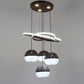 Brown Metal Hanging Light - a-214-4lp - Included Bulb