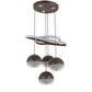 Brown Metal Hanging Light - a-214-4lp - Included Bulb