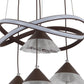 Brown Metal Hanging Light - a-215-4lp - Included Bulb