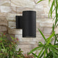 Black Metal Outdoor Wall Light -Bk-1046 - Included Bulb