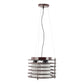 Wooden Wood Hanging Light - M-19-3LP-RD - Included Bulb