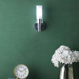 Silver Metal Wall Light - S-87-1W - Included Bulb