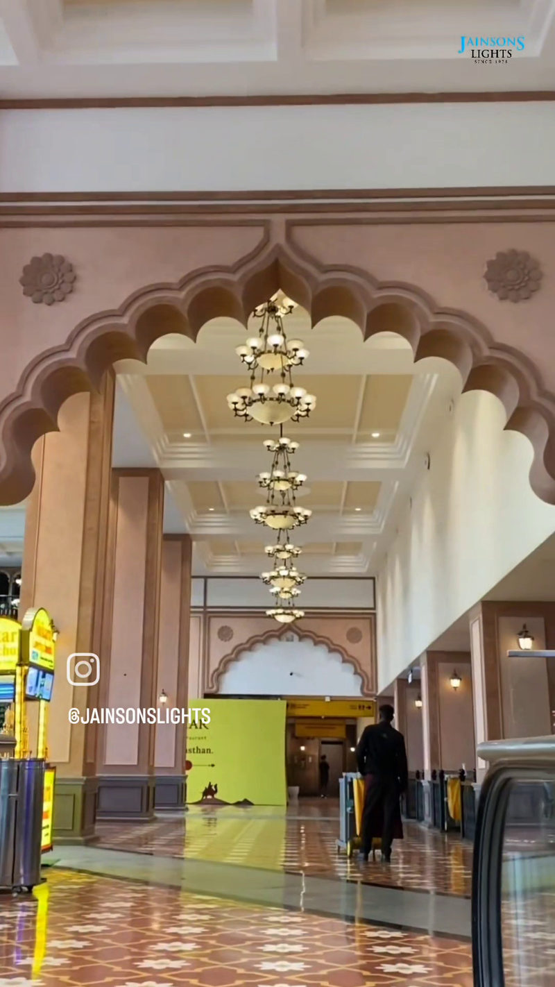 Omaxe Chowk's Custom Thematic Chandeliers – A Tribute to Chandni Chowk’s Legacy