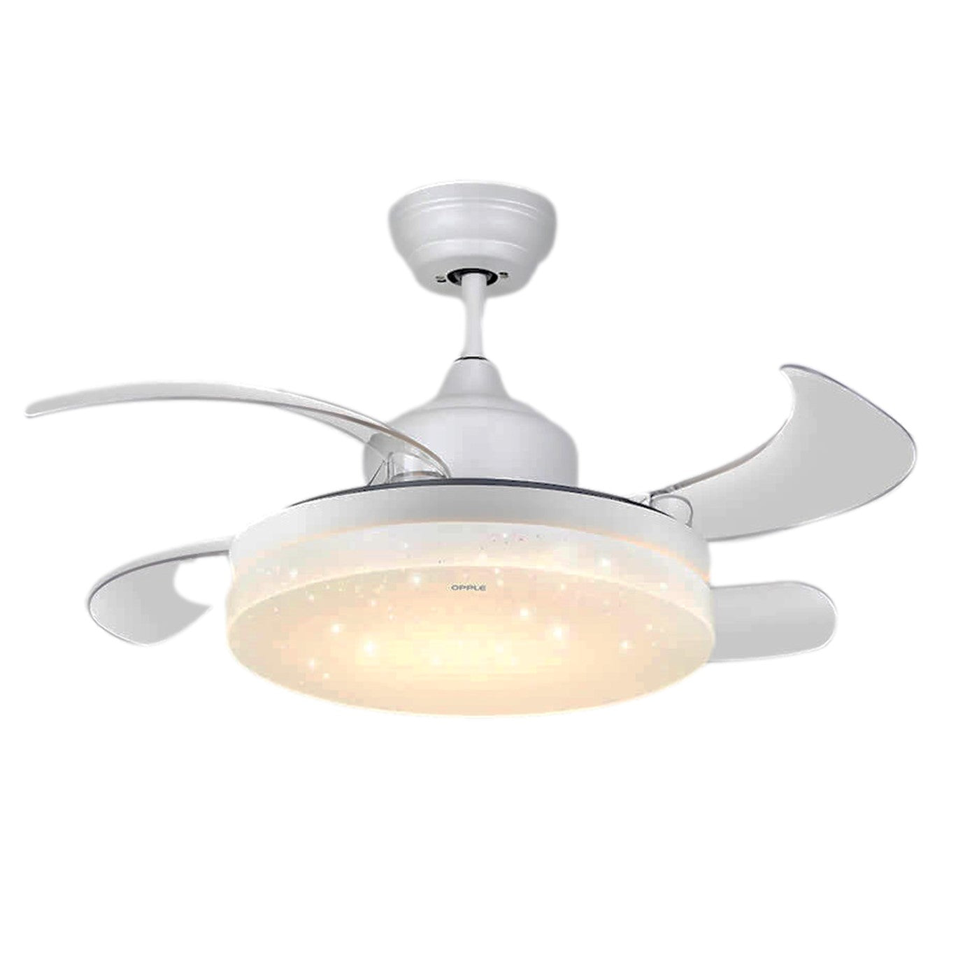 Chandelier Ceiling Fan for Living Room, Crystal Jhoomar Ceiling Fan