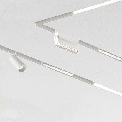 JS-TRL 10mm White Body Magnetic Track — System Overview (Linear, Spot, Grille, Track)