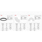 Round Magnetic Track — Full Circle, Quoter Curve & Half Round