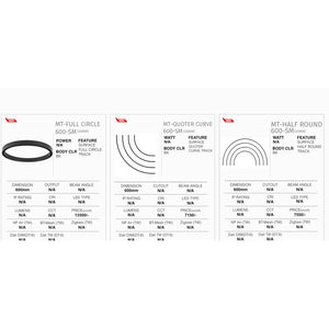 Round Magnetic Track — Full Circle, Quoter Curve & Half Round