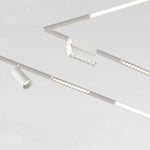 JS-FDS 20mm Magnetic Track System — White body system overview · spots · linear · grille · diffuser