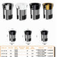 LCP-001 COB LED Downlight — full catalogue poster with all wattages, reflector colours, dimensions and brand chips