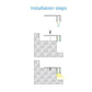 JS-JAS Jas Mfs2609 Step Glow Alluminium Profile For Strips 005-JAS-S2609