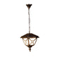 ELIANTE Antique Gold Aluminium Hanging Lights - B22 holder - 0073-1LP- without Bulb