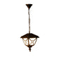 ELIANTE Antique Gold Aluminium Hanging Lights - B22 holder - 0073-1LP- without Bulb