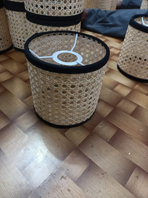 Woven Cane Drum Cascade Chandelier – A Warm Statement for Double-Height Lobbies