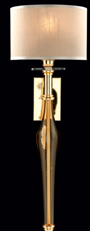 Iris Cristal (Spain) Maya 1-Light Honey & Gold Crystal Wall Light