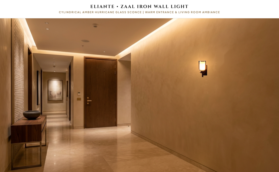ELIANTE Zaal Iron Wall Light Hero Lifestyle