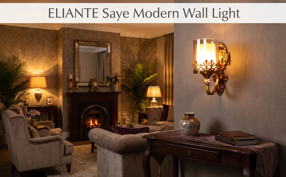 ELIANTE Saye Modern Single Wall Light Hero Lifestyle