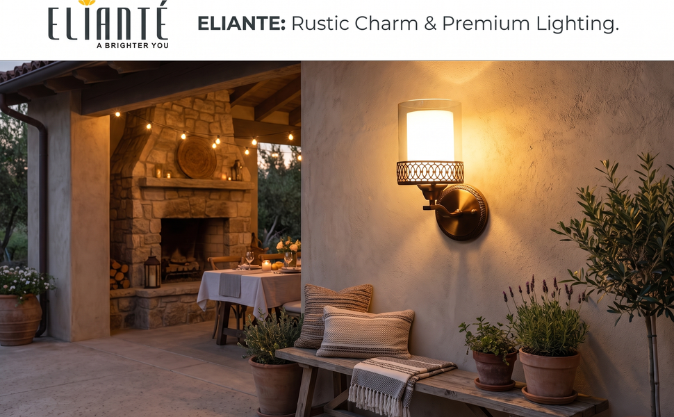 ELIANTE Gyan Iron Wall Light Hero Lifestyle