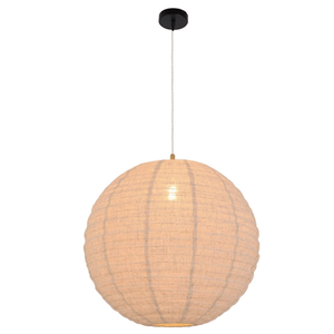 JSPHILO-4-472-1xE27 - Beige Cloth Shade Hanging Light
