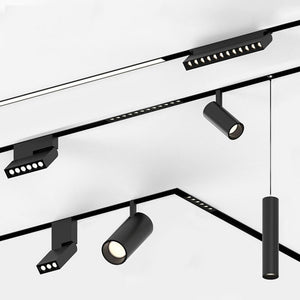 JS-FDS 20mm Magnetic Track System — Black body system overview