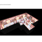 Odhni Sarees — showroom interior, alternate angle, warm 3000K CRI 97 wash