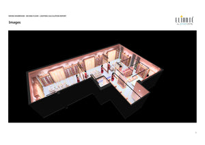 Odhni Sarees — showroom interior, alternate angle, warm 3000K CRI 97 wash
