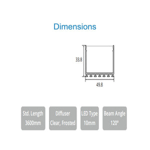 JS-JAS JSAS-Eco 5035 Surface Alluminium Profile For Strips 021-JAS-S5035