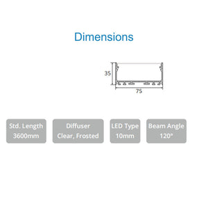 JS-JAS JSAS-Eco 7535 Surface Alluminium Profile For Strips 023-JAS-S7535