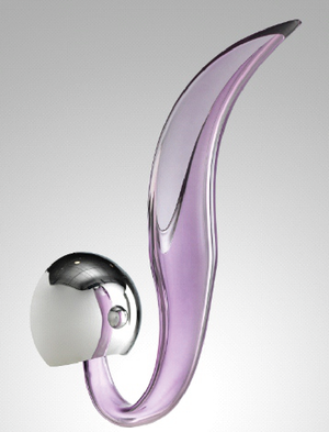 Iris Cristal (Spain) Washington 1-Light Smoke Purple Crystal Wall Light