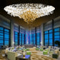 Gemstoniya Crystal Glass Chandelier – Modern Luxury Hanging Light for Living & Dining Room
