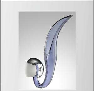 Iris Cristal (Spain) Washington 1-Light Smoke Blue Crystal Wall Light