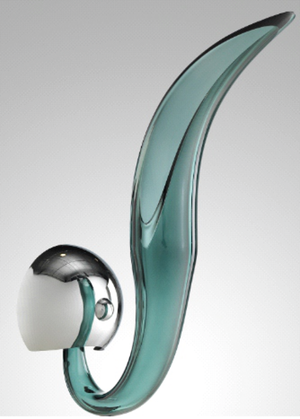 Iris Cristal (Spain) Washington 1-Light Smoke Green Crystal Wall Light