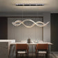 Seranova Wave Crystal Chandelier – Luxury Wave-Inspired LED Crystal Dining Light for Modern Interiors