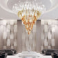 Prismora Glass Chandelier – Modern Elegance in Light