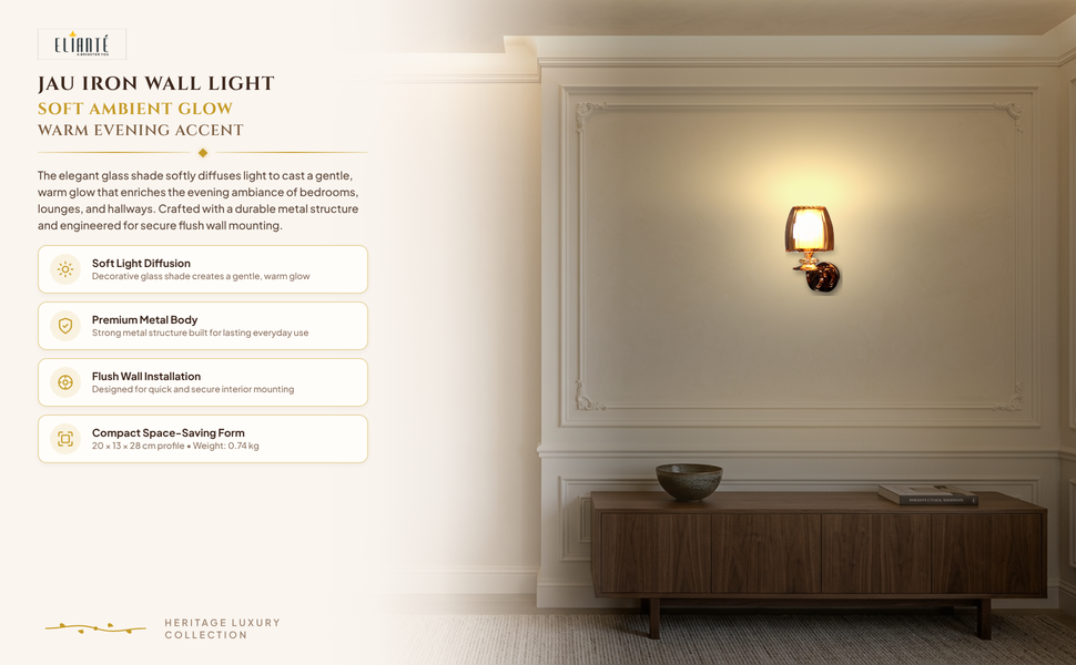 ELIANTE Jau Iron Wall Light Ambiance Panel