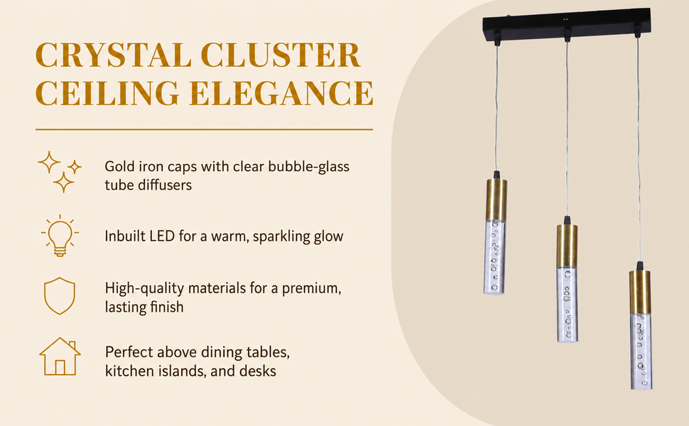 Sparkling Bubble-Glass Diffusers for Ambient Glow