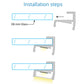 JS-JAS JSAS-Retailglass Mounted - 01 Glass Shelf Alluminium Profile For Strips 047-JAS-S2622