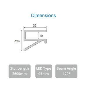 JS-JAS JSAS-Glass Shelf Surface Glass Shelf Alluminium Profile For Strips 049-JAS-S3230