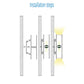 JS-JAS LP 05-05 Wall Up-Down Small Wall Up-Down Light Alluminium Profile For Strips 056-JAS-S3040